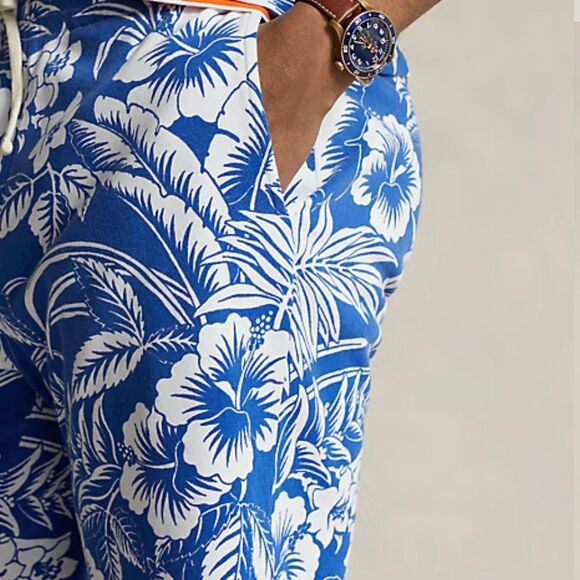 NWT Polo Ralph Lauren Men Tropical Floral Spa Terry Short Size S - Picture 4 of 11